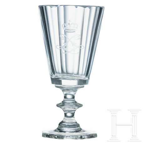 König Ludwig II. - Weinglas aus seinem persönlichen Tafelservice, um 1870 - Foto 1