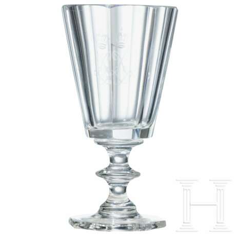 König Ludwig II. - Weinglas aus seinem persönlichen Tafelservice, um 1870 - Foto 3
