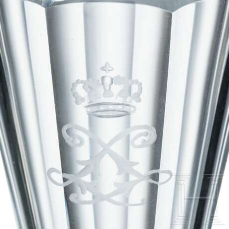 König Ludwig II. - Weinglas aus seinem persönlichen Tafelservice, um 1870 - Foto 4