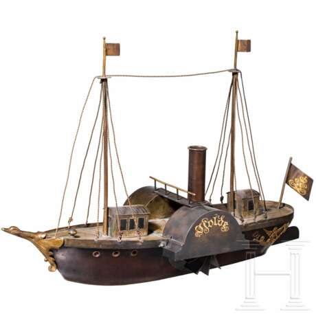 König Ludwig II. von Bayern - Modell des Raddampfers "Isolde" - Foto 1