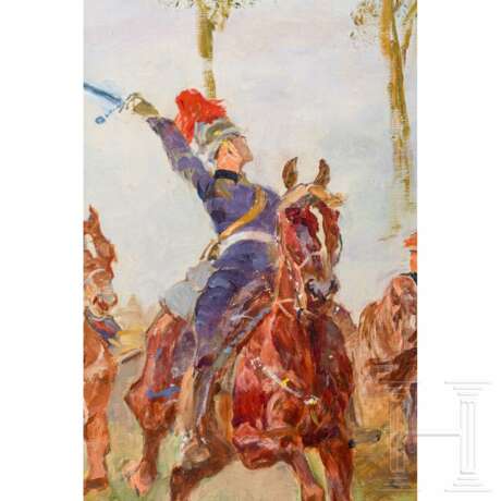 Gemälde "Artillerie im Angriff" von Anton Hoffmann (1863-1938) - фото 3