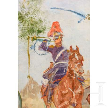 Gemälde "Artillerie im Angriff" von Anton Hoffmann (1863-1938) - фото 4