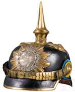 Großherzogtum Mecklenburg-Schwerin (1815-1918). Helm für Offiziere im 1. Großherzoglich Mecklenburgischen Dragoner-Regiment Nr. 17, um 1900