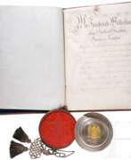 Product catalog. König Friedrich Wilhelm III. von Preußen (1770 - 1840) - Legitimations-Patent zum Führen des väterlichen Namens und Wappens für den unehelichen Sohn eines verstorbenen Lieutenants, datiert 13.7.1821