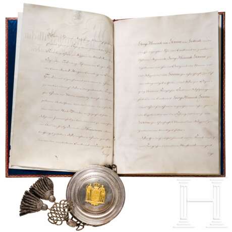 König Friedrich Wilhelm III. von Preußen (1770 - 1840) - Legitimations-Patent zum Führen des väterlichen Namens und Wappens für den unehelichen Sohn eines verstorbenen Lieutenants, datiert 13.7.1821 - photo 5