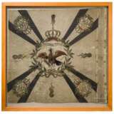 Regimentsfahne M 1890, verliehen von Kaiser Wilhelm II. an Infanterie-Regimenter mit weißen Schulterklappen - Foto 2