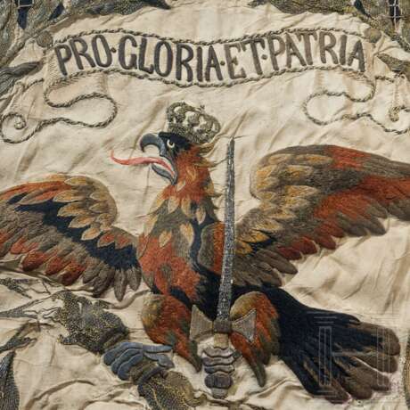Regimentsfahne M 1890, verliehen von Kaiser Wilhelm II. an Infanterie-Regimenter mit weißen Schulterklappen - Foto 4