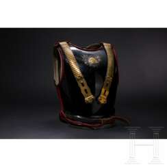 Schwarzer Paradekürass M 1897 für Unteroffiziere im Regiment Garde du Corps