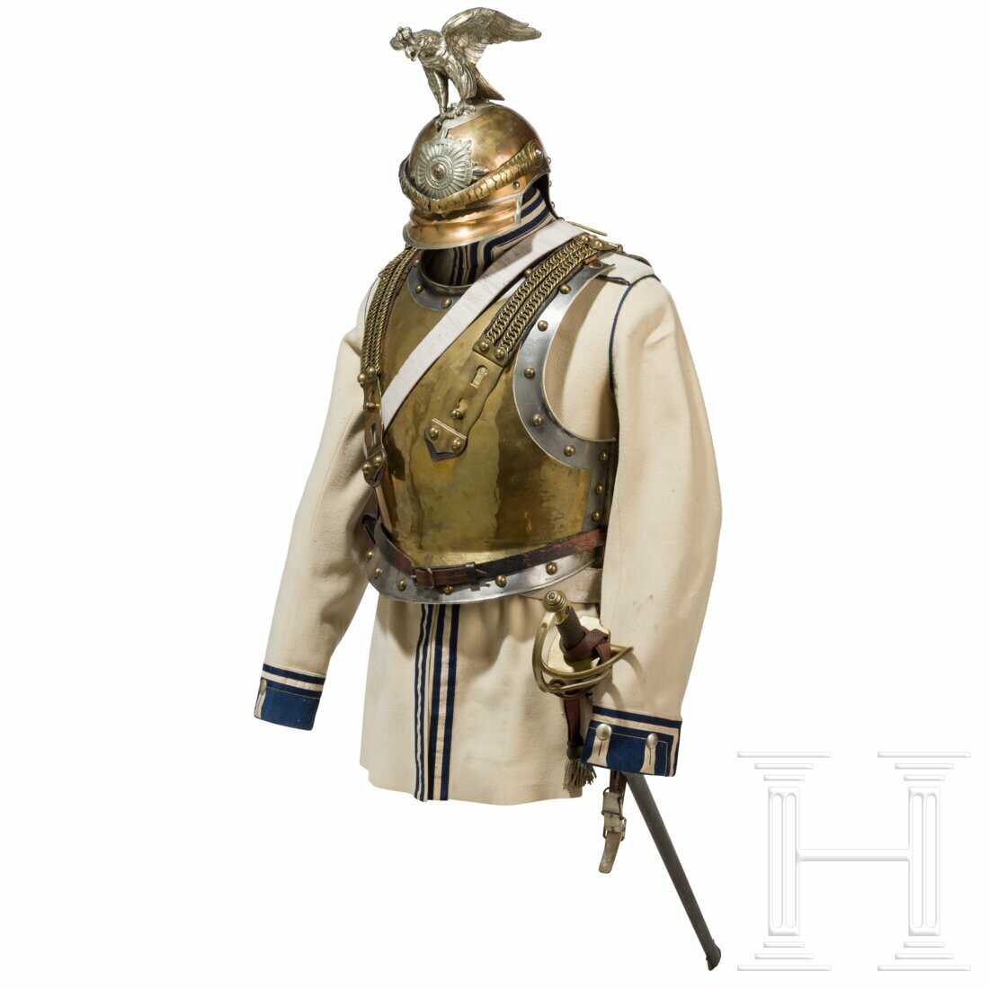 Uniformensemble für Mannschaften des Garde-Kürassier-Regiments, Ende 19. Jhdt. Uniformensemble für Mannschaften des Garde-Kürassier-Regiments, Ende 19. Jhdt.
