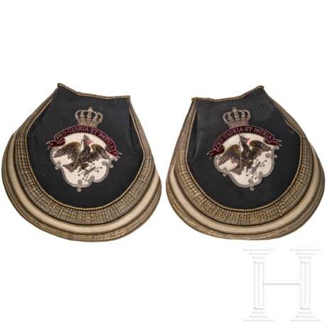 Ein Paar Schabrunken für Offiziere im Leib-Kürassier-Regiment "Großer Kurfürst" (Schlesisches) Nr. 1, um 1910 - Foto 1