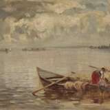 Wopfner, Josef. Fischerboot am Ufer des Chiemsees - фото 1