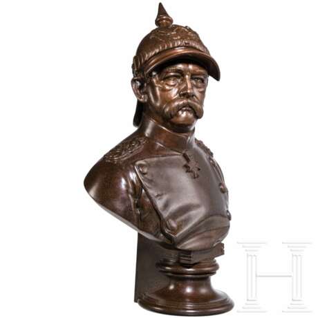 Otto von Bismarck - Portraitbüste des Reichskanzlers mit Kürassierhelm - Foto 2