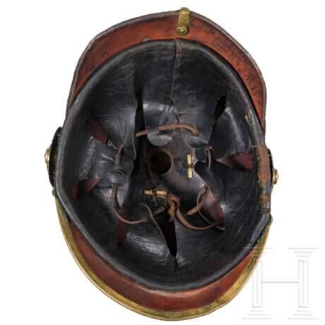 Helm für Mannschaften im 4. Württembergischen Feldartillerie-Regiment Nr. 65, datiert 1900 - photo 3