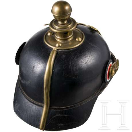 Helm für Mannschaften im 4. Württembergischen Feldartillerie-Regiment Nr. 65, datiert 1900 - photo 4