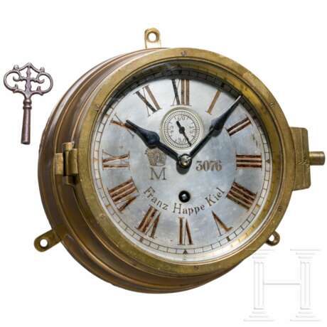 Schiffs-Wanduhr der Kaiserlichen Marine, von Franz Harpe, Kiel - фото 1