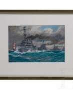 Обзор. Hans Bohrdt (1857 - 1945), "Linienschiffe 'Schlesien', 'Schleswig-Holstein' und 'Hessen' auf hoher See"