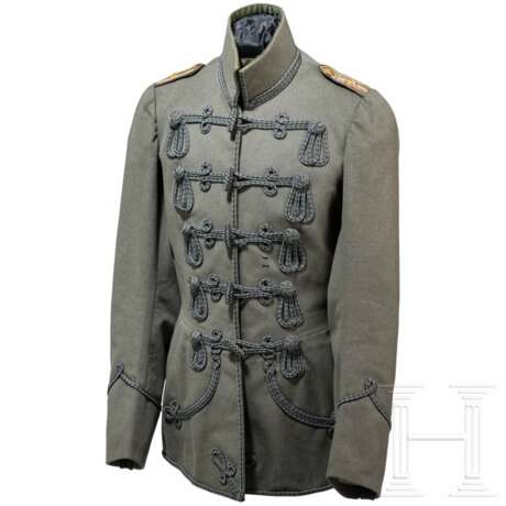 Feldgraue Attila für einen Leutnant im Husaren-Regiment "von Schill" (1. Schlesisches) Nr. 4, um 1915 - фото 1
