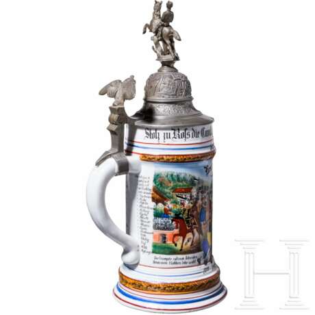 Reservistenkrug des Gefreiten Wille, Braunschweigisches Husaren-Regiment Nr. 17, 1899 - 1902 - photo 2 Reservistenkrug des Gefreiten Wille, Braunschweigisches Husaren-Regiment Nr. 17, 1899 - 1902 - photo 2