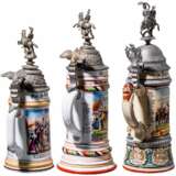 Drei Reservistenkrüge der preußischen Ulanen, 1895 - 1909 - photo 2