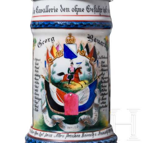 Zwei Reservistenkrüge der bayerischen Chevaulegers, 1899 - 1912 - photo 3