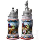 Zwei Reservistenkrüge der bayerischen Kavallerie, 1900 - 1905 - photo 1