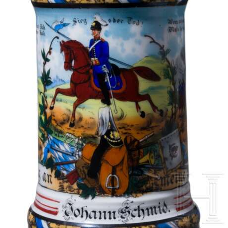 Zwei Reservistenkrüge der bayerischen Kavallerie, 1900 - 1905 - photo 4 Zwei Reservistenkrüge der bayerischen Kavallerie, 1900 - 1905 - photo 4