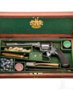 Обзор. Perkussionsrevolver Adams, System Tranter, im Kasten
