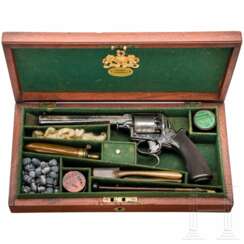 Perkussionsrevolver Adams, System Tranter, im Kasten