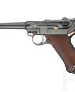 German Empire. Pistole 08, DWM, 1911, ohne Kammerfang, mit Tasche German Empire. Pistole 08, DWM, 1911, ohne Kammerfang, mit Tasche