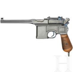 Mauser Mod. C 96 "Wartime Commercial", mit Anschlagkasten und kaiserlicher Militärabnahme