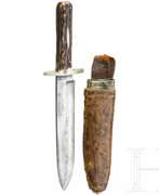 Blankwaffen. Zwei Bowie Messer, Sheffield (GB), um 1860