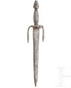 Cutlery. Ganzmetall-Springklingendolch im Stil um 1600, deutsch, 19. Jhdt.