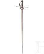 Articles militaires. Überlanger Kavalleriedegen, deutsch, um 1620