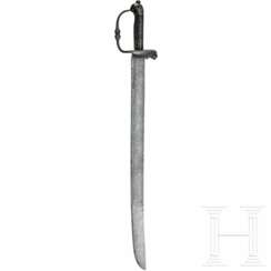 Kurzer Feldsäbel (cutlass) mit silbertauschiertem Gefäß, England, datiert 1630