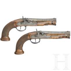 Ein Paar Perkussionspistolen, J. Maire à Plombieres, Frankreich, um 1820