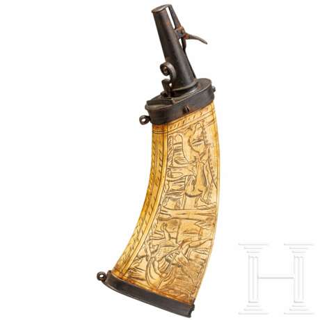 Musketier-Pulverflasche, deutsch, um 1600 - photo 1 Musketier-Pulverflasche, deutsch, um 1600 - photo 1