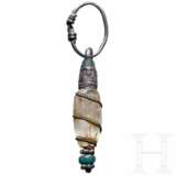 Quarzkristallanhänger mit Silberfassung, wikingisch, 10. - Anfang 11. Jhdt. - photo 1