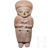 Große präkolumbische weibliche Tonfigur, Ekuador, wohl 500 - 1500 n. Chr. - Foto 1