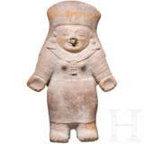 Große präkolumbische weibliche Tonfigur, Ekuador, wohl 500 - 1500 n. Chr. - Foto 1