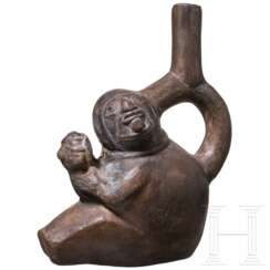 Figurengefäß, Peru, wohl Chimu-Kultur, 11. - 15. Jhdt.