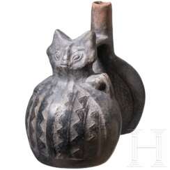 Figürliches Doppelgefäß, Peru, wohl Chimu-Kultur, 11. - 15. Jhdt.