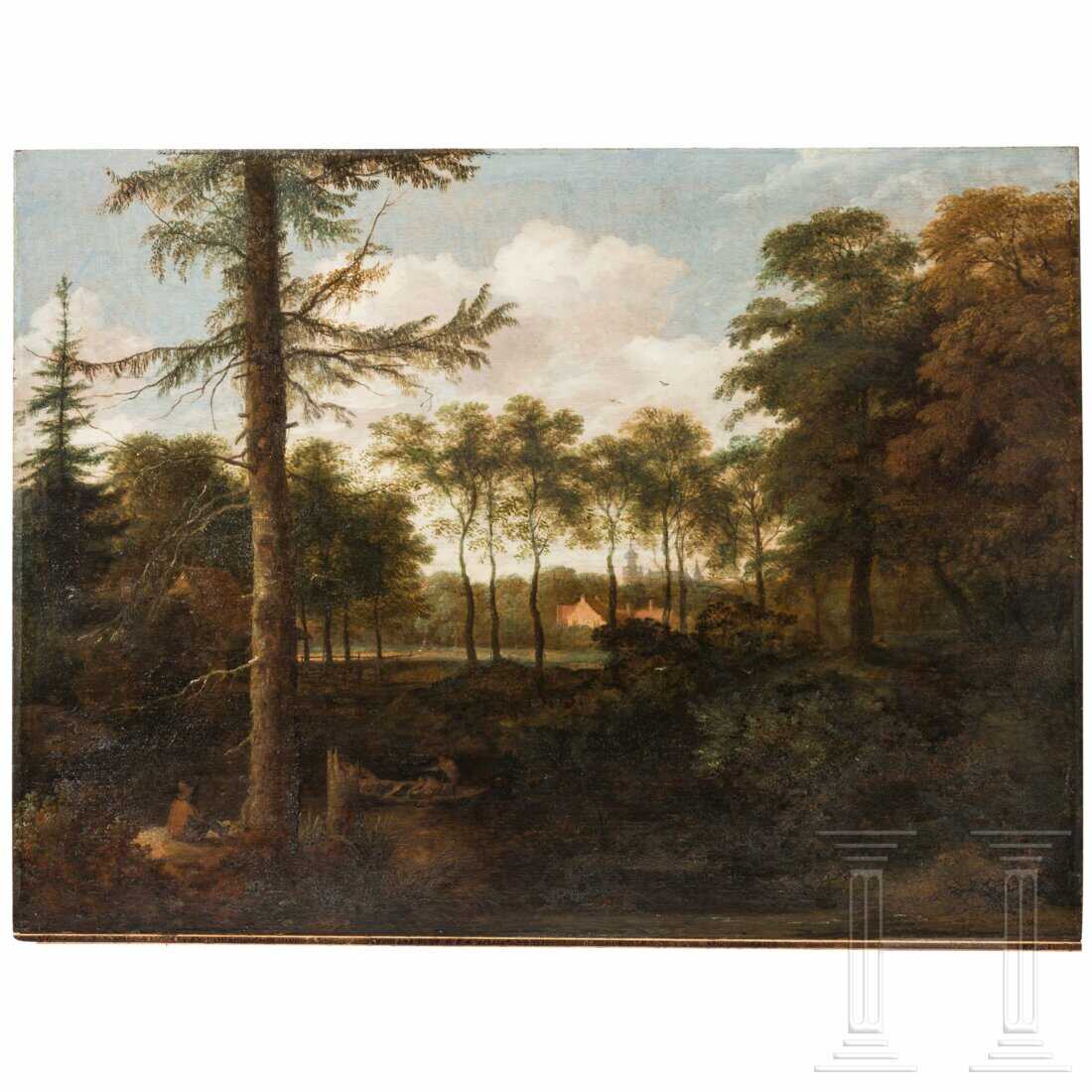 Bewaldete Flusslandschaft, Allart van Everdingen, Amsterdam, signiert und datiert 1660
