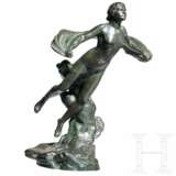 Bronze einer Fliegenden, Gießerei Ferdinand Barbedienne nach einem Entwurf von Gustave Michel (1851 - 1924), Paris, datiert 1952 - photo 1