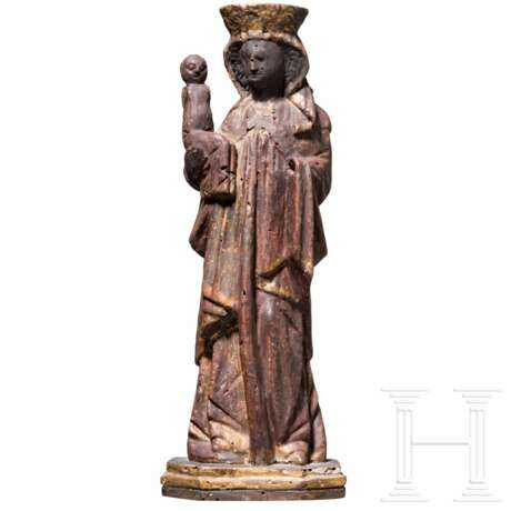 Holzfigur der "Schwarzen Madonna" von Altötting, deutsch, 15./16. Jhdt. - photo 1 Holzfigur der "Schwarzen Madonna" von Altötting, deutsch, 15./16. Jhdt. - photo 1