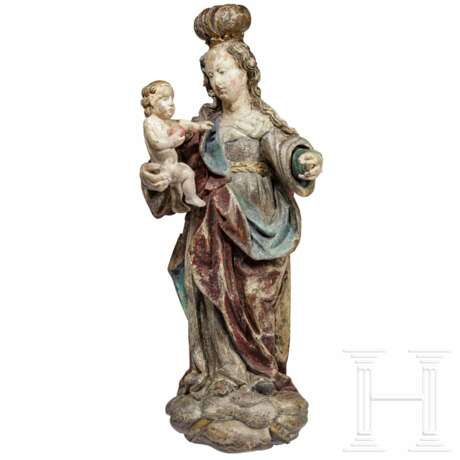 Große Mondsichel-Madonna mit Kind, 18. Jhdt. - photo 1