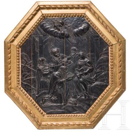 Ebenholz-Relief "Die Anbetung der Könige", flämisch, 17. Jhdt. - photo 1