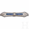 Stabbrosche mit Saphiren und Diamant - Now at the auction