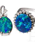 Обзор. Ring und Anhängerclip mit Opaltriplette und -doublette mit Brillanten