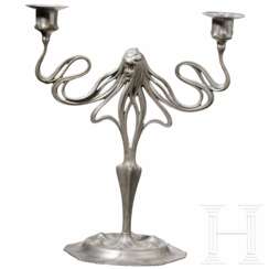 Figürlicher Jugendstilleuchter, Köln, Orivit-Metallwarenfabrik, um 1900