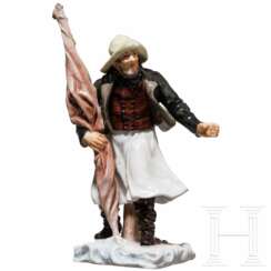 Trachtenfigur "Mönchguter Schiffer", Hugo Spieler, 1897/98 (Entwurf), Meissen, 1860 - 1924 (Ausführung)